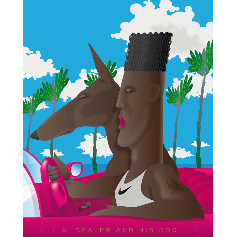 LA DEALER AND HIS DOG